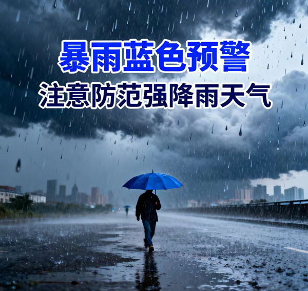 暴雨蓝色预警！陕西南部、四川盆地西北部等地需警惕
